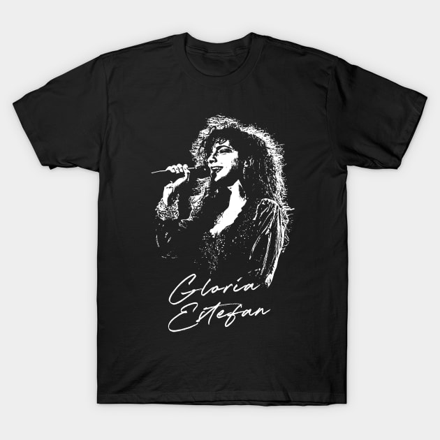 Gloria Estefan // Retro 80s Fan Design T-Shirt by DankFutura